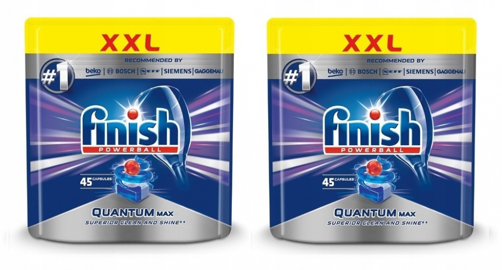 Таблетки для посудомоечной машины Finish quantum max, 90 шт - фото