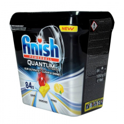 Таблетки для посудомоечной машины Finish PowerBall Quantum Ultimate лимон, 84 шт - фото2